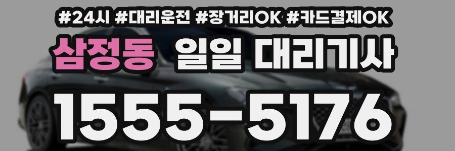 삼정동 일일 대리기사