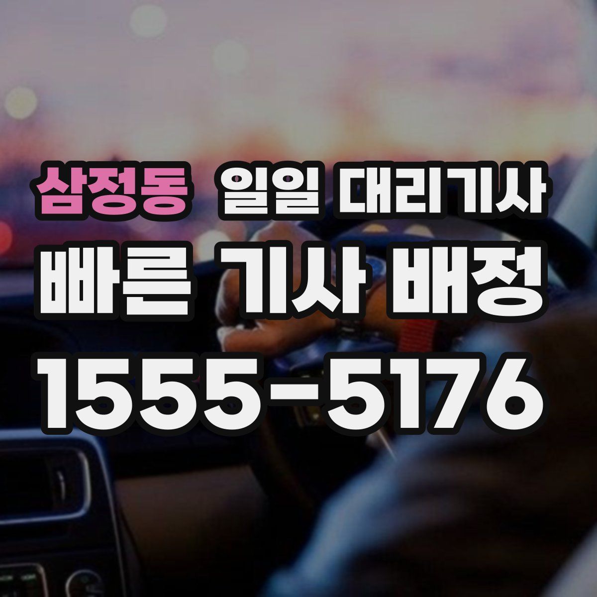삼정동 일일 대리기사