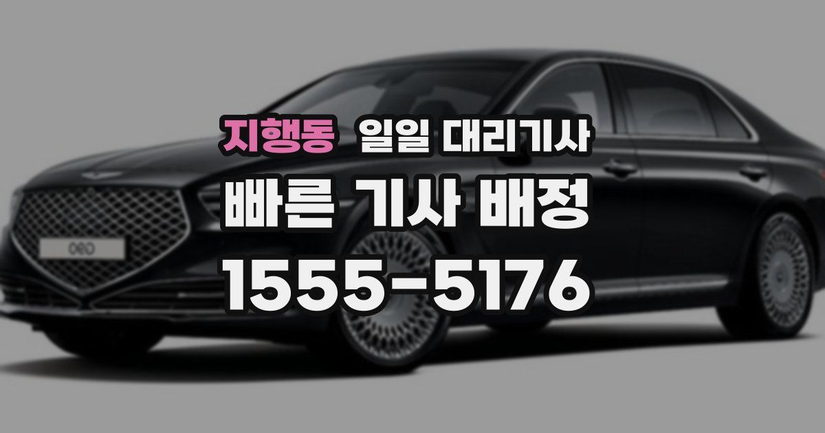 지행동 일일 대리기사