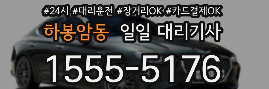하봉암동 일일 대리기사