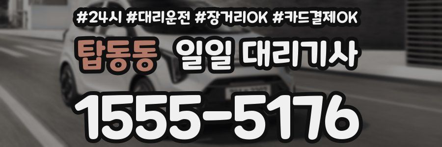 탑동동 일일 대리기사