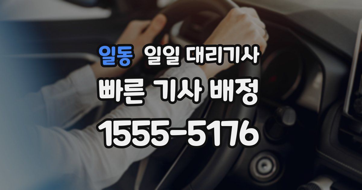 일동 일일 대리기사