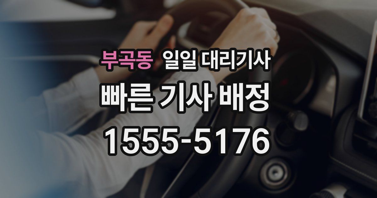 부곡동 일일 대리기사