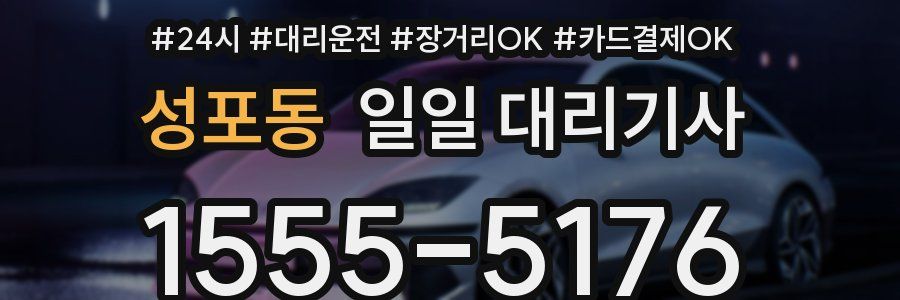 성포동 일일 대리기사