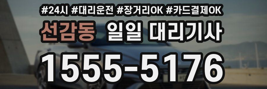 선감동 일일 대리기사