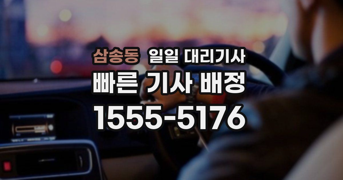 삼송동 일일 대리기사