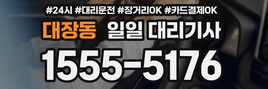 대장동 일일 대리기사