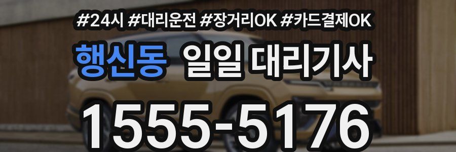 행신동 일일 대리기사