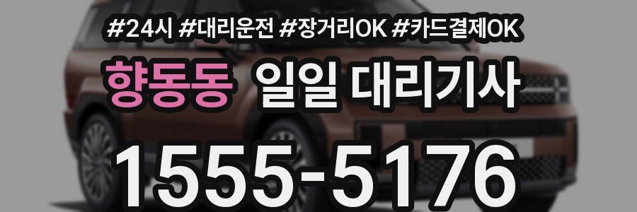 향동동 일일 대리기사