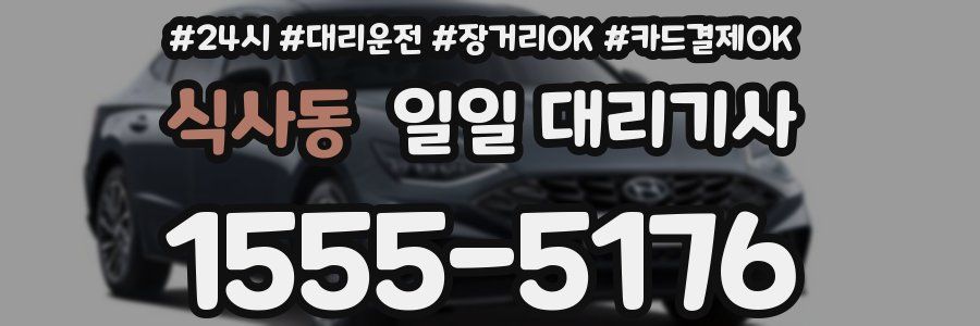 식사동 일일 대리기사