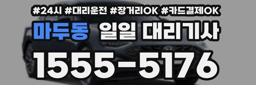 마두동 일일 대리기사