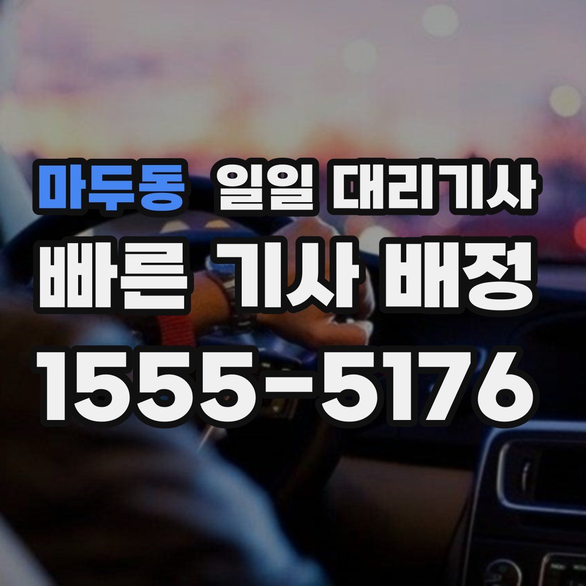 마두동 일일 대리기사