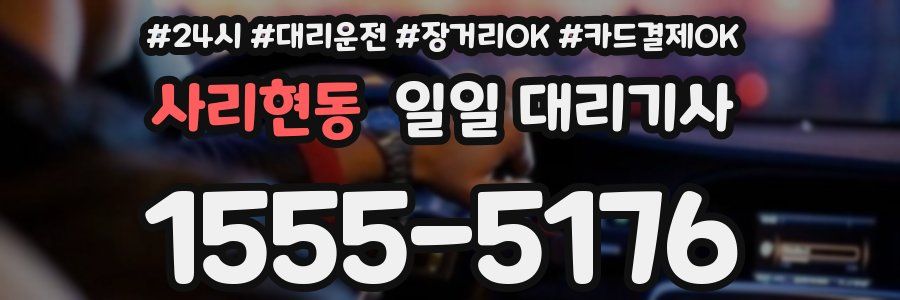 사리현동 일일 대리기사