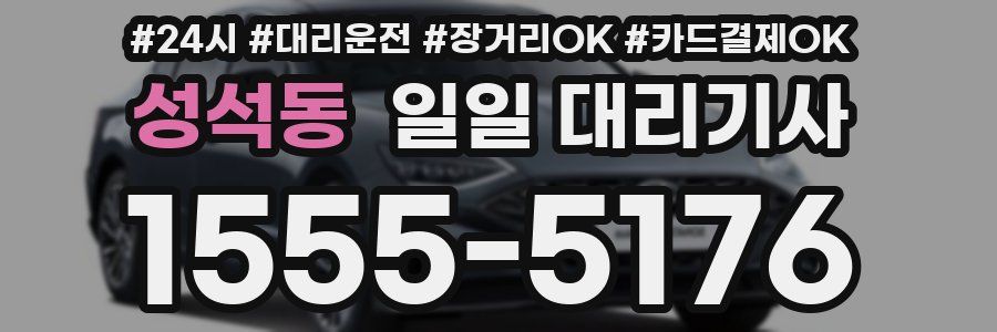 성석동 일일 대리기사