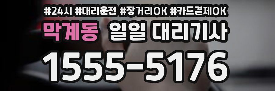 막계동 일일 대리기사