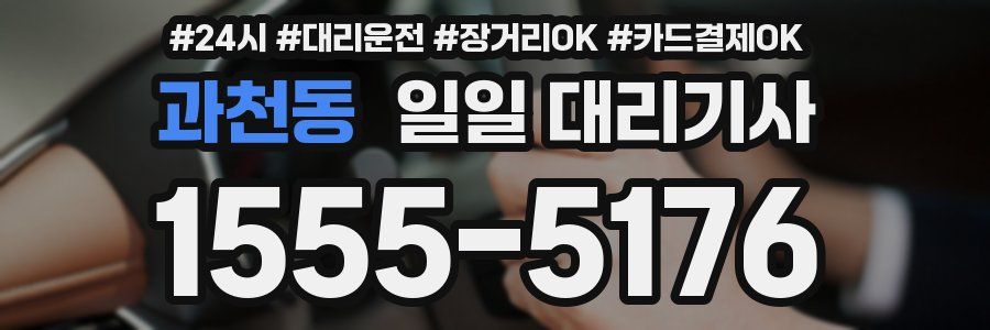 과천동 일일 대리기사