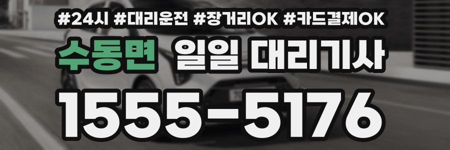 수동면 일일 대리기사