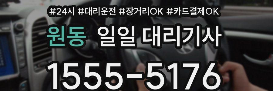 원동 일일 대리기사
