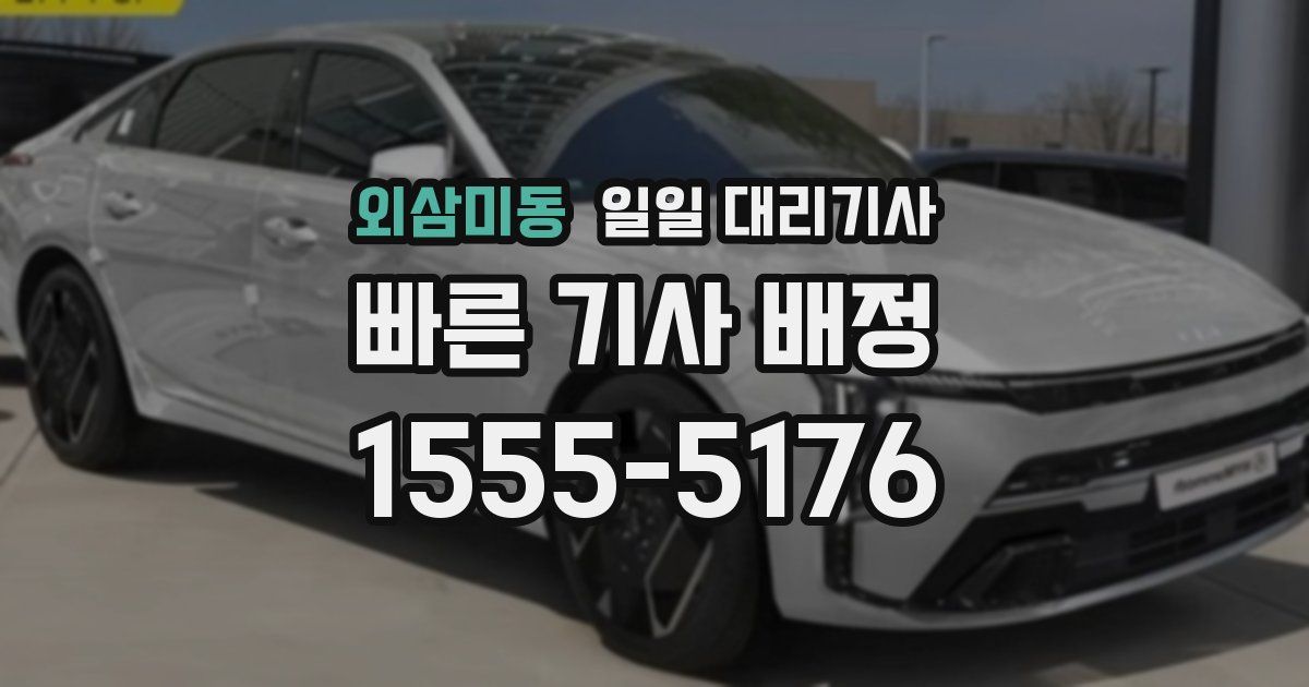외삼미동 일일 대리기사