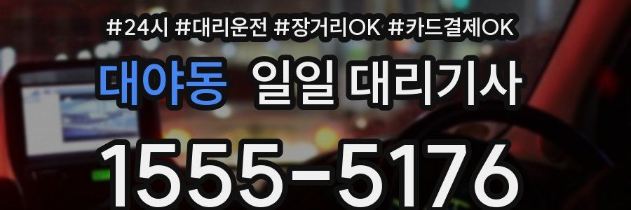 대야동 일일 대리기사