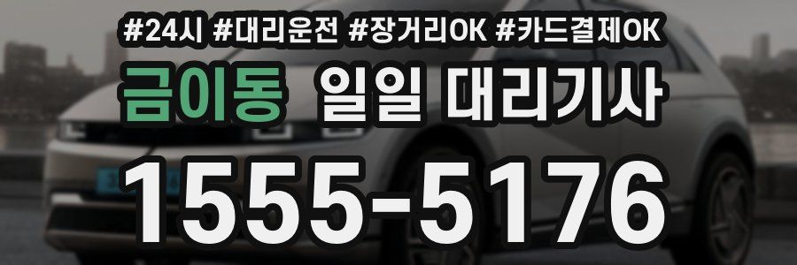 금이동 일일 대리기사