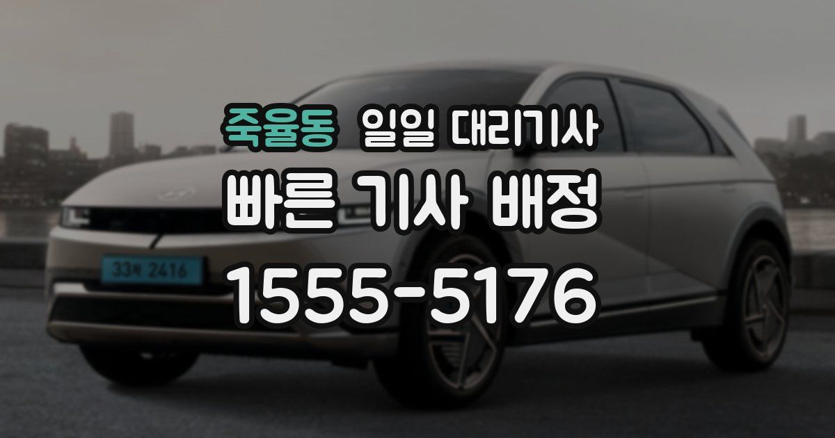 죽율동 일일 대리기사