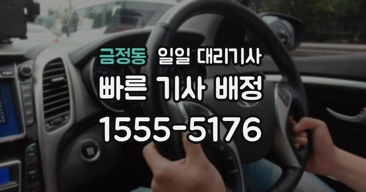 금정동 일일 대리기사