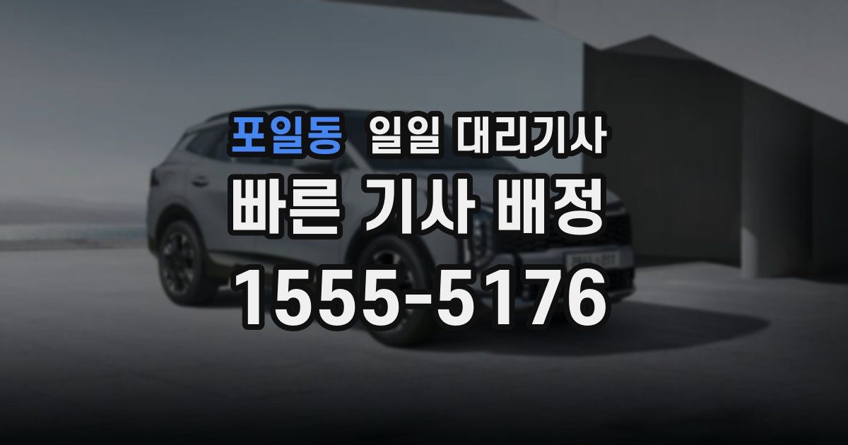 포일동 일일 대리기사