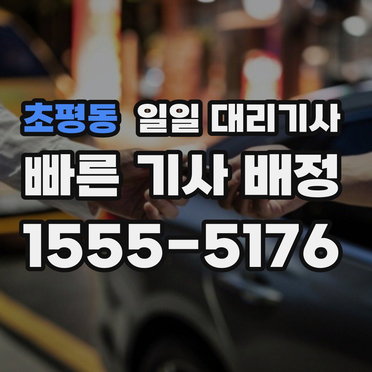 초평동 일일 대리기사