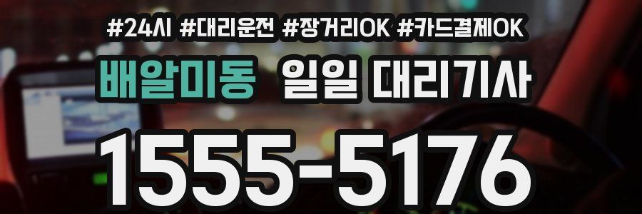 배알미동 일일 대리기사
