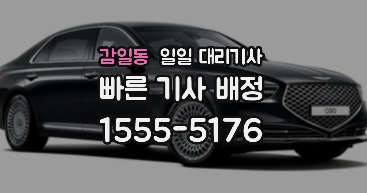 감일동 일일 대리기사