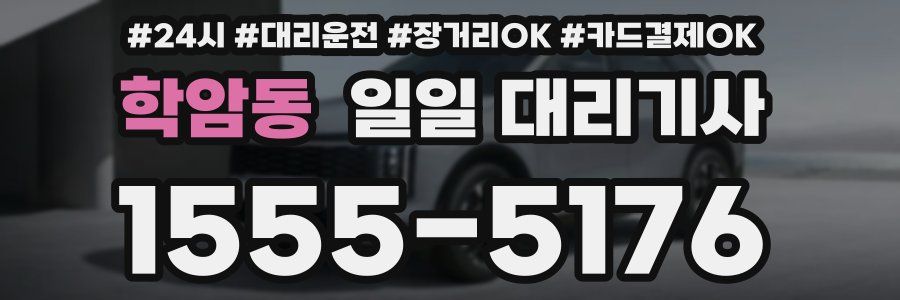 학암동 일일 대리기사