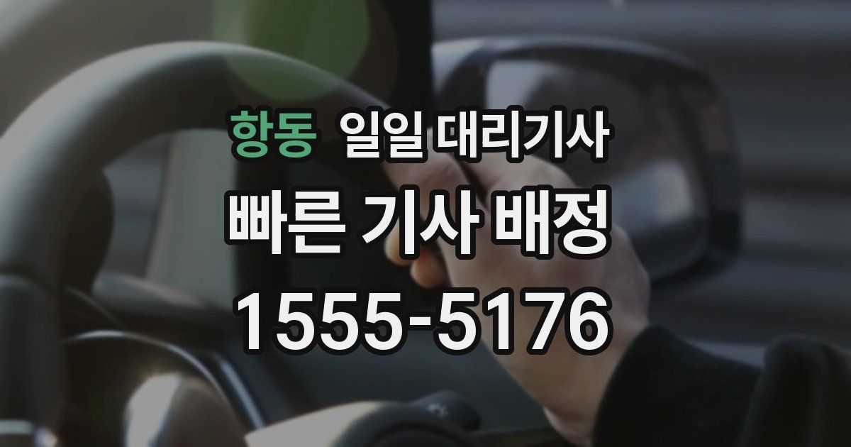 항동 일일 대리기사