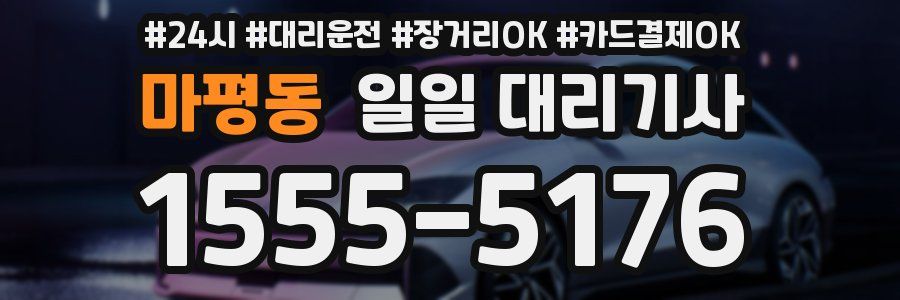 마평동 일일 대리기사