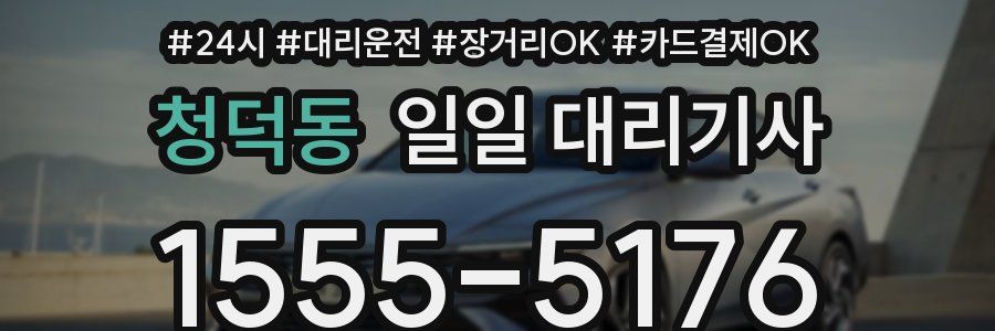청덕동 일일 대리기사