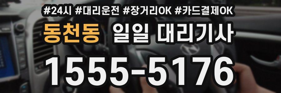 동천동 일일 대리기사