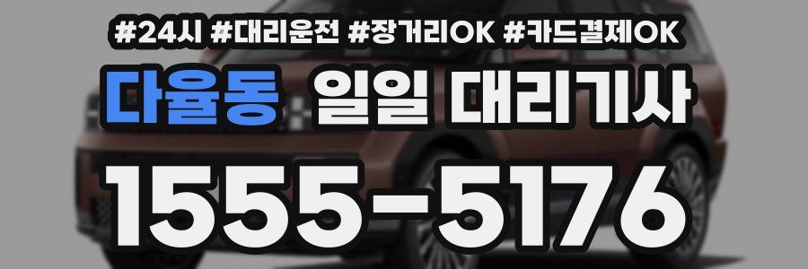 다율동 일일 대리기사