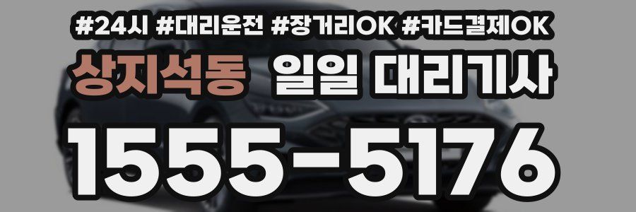 상지석동 일일 대리기사