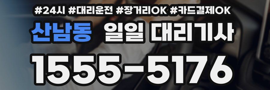 산남동 일일 대리기사