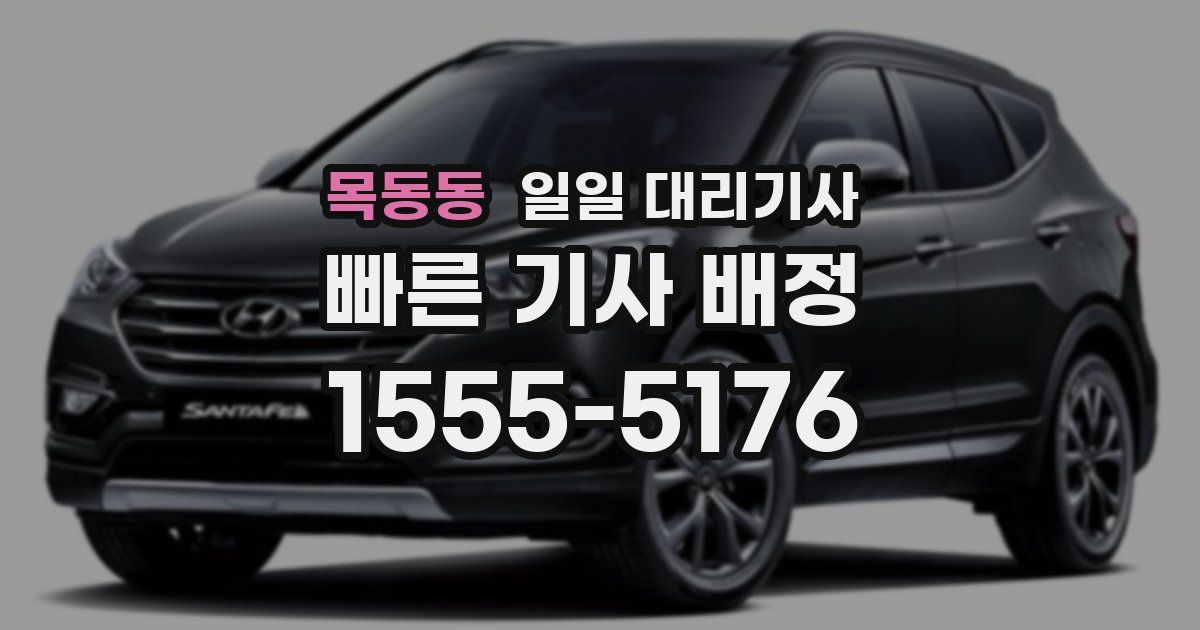 목동동 일일 대리기사