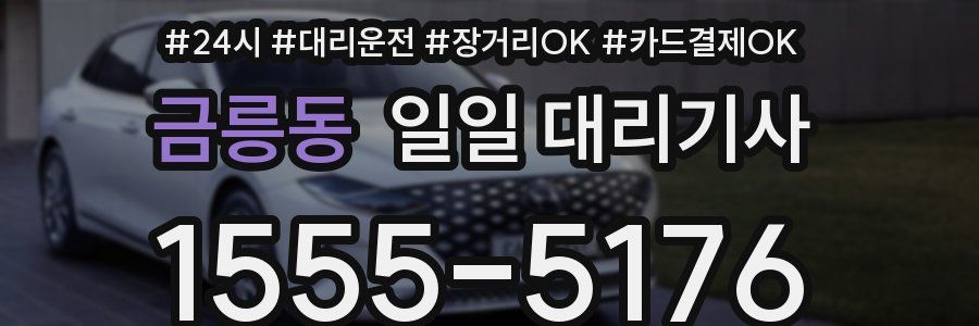 금릉동 일일 대리기사