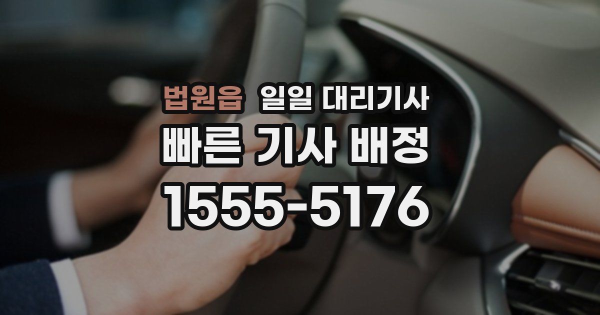 법원읍 일일 대리기사