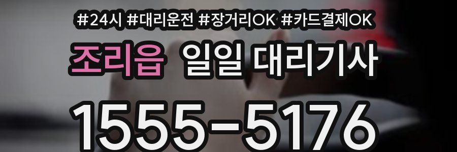 조리읍 일일 대리기사