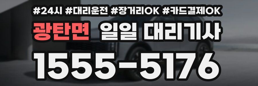 광탄면 일일 대리기사