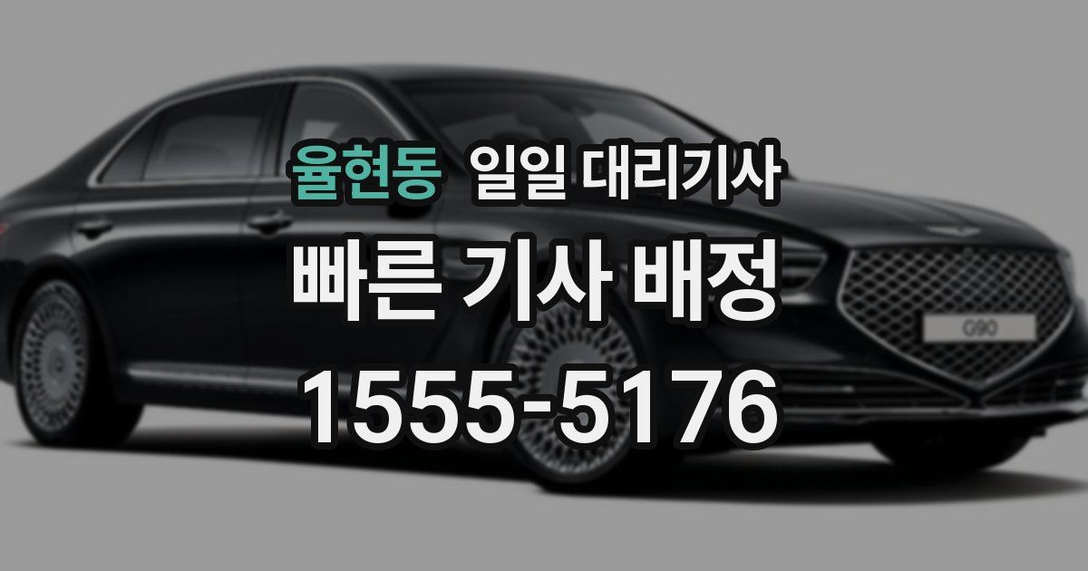 율현동 일일 대리기사