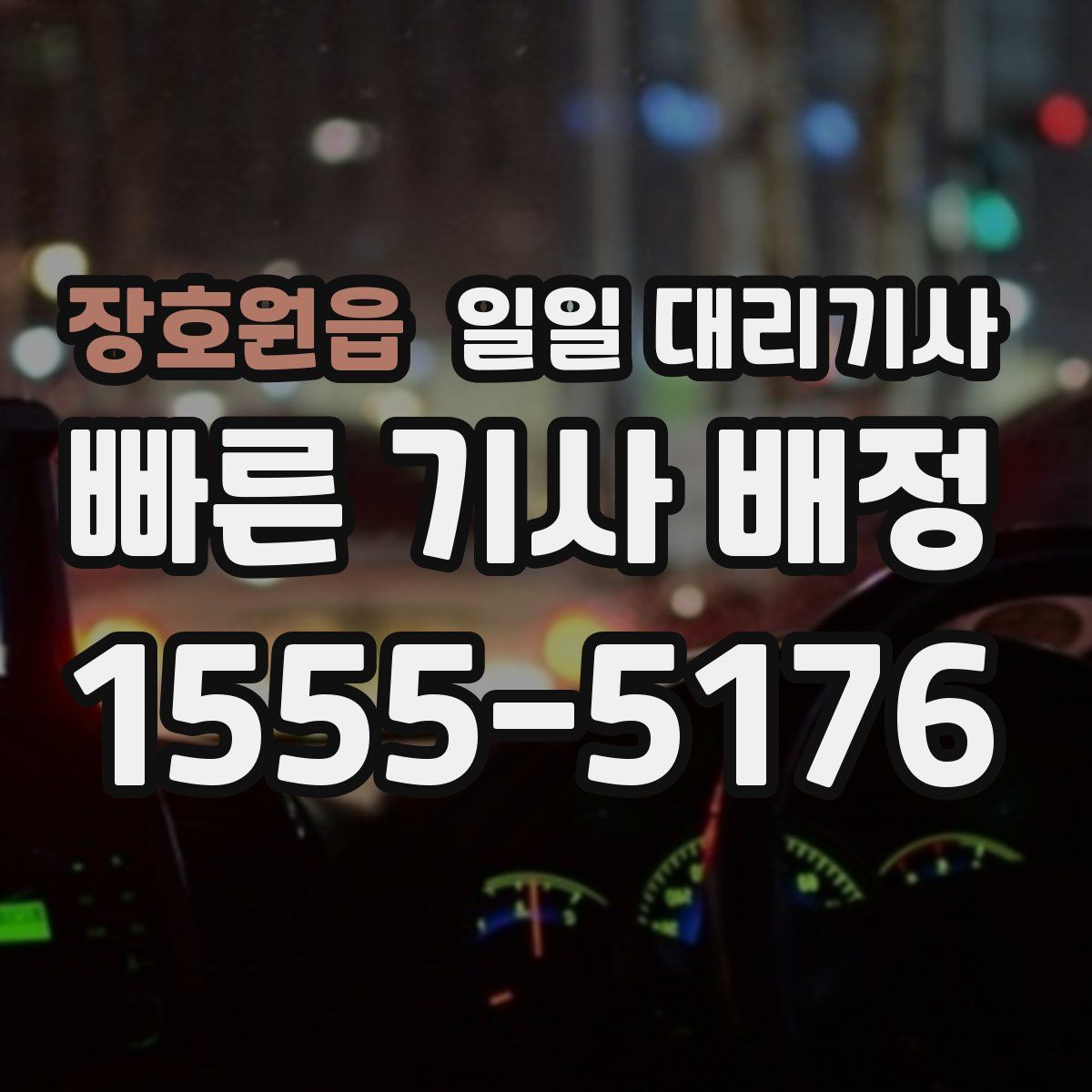 장호원읍 일일 대리기사