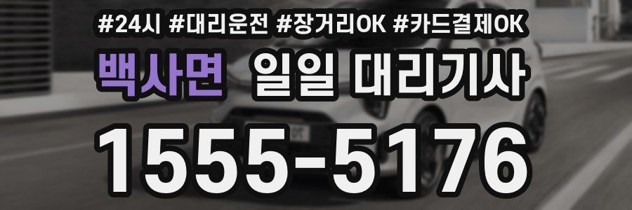 백사면 일일 대리기사