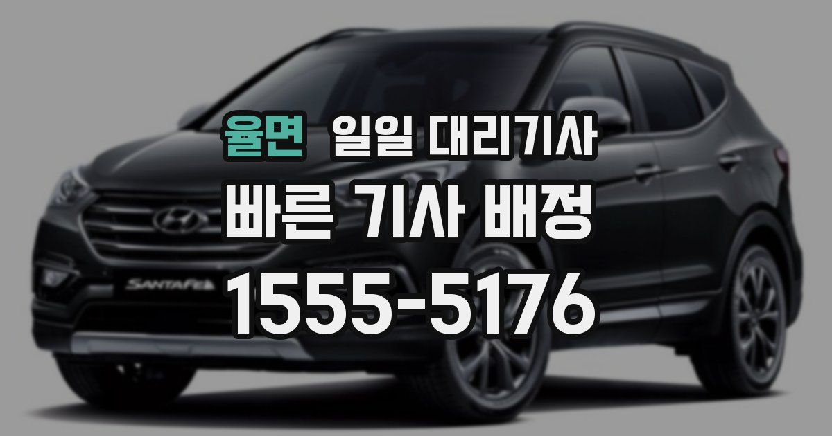 율면 일일 대리기사