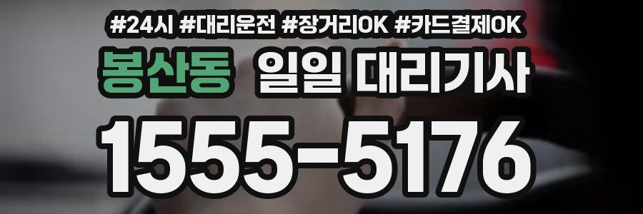 봉산동 일일 대리기사