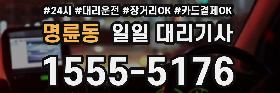 명륜동 일일 대리기사